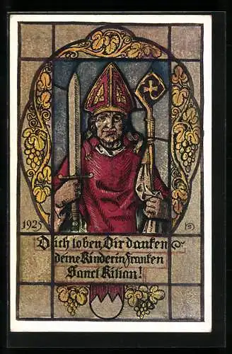 Künstler-AK Heinz Schiestl: Der heilige Kilian, 1925