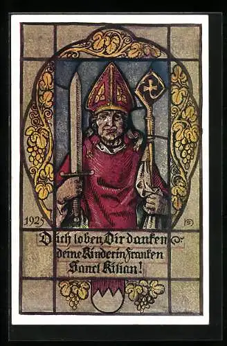 Künstler-AK Heinz Schiestl: Der heilige Kilian, 1925