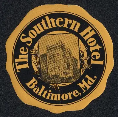 Kofferaufkleber Baltimore, MD, The Southern Hotel