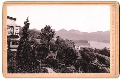 Fotografie Römmler & Jonas, Dresden, Ansicht Rolandseck /Rheinland, Panorama mit Nonnenwerth und Siebengebirge