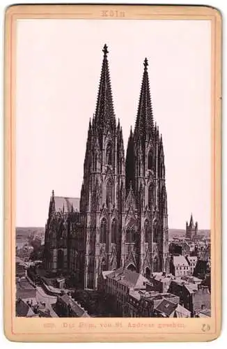 Fotografie Römmler & Jonas, Dresden, Ansicht Köln, Der Dom von St. Andreas aus