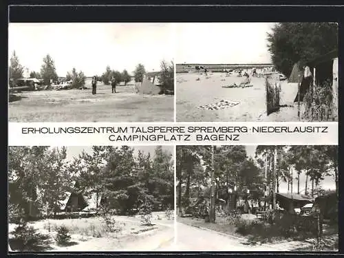 AK Spremberg /Niederlausitz, Erholungszentrum Talsperre, Campingplatz Bagenz