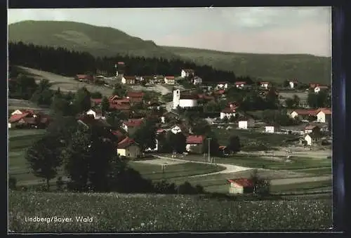 AK Lindberg /Bayer. Wald, Ortsansicht aus der Vogelschau