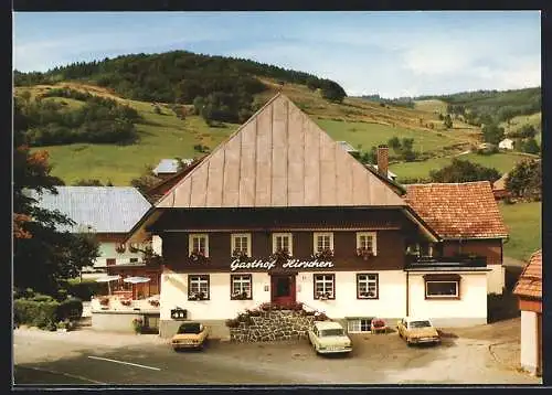 AK Wieden /Schwarzwald, Hotel-Gasthof Zum Hirschen, Bes. Fam. M. Stiefvater, Aussenansicht