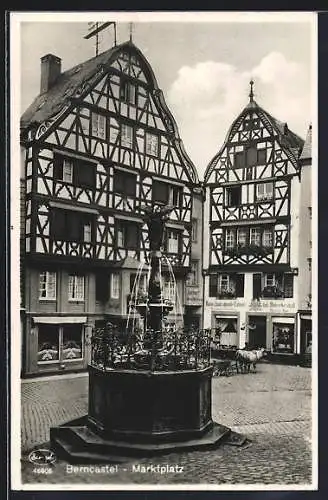 AK Berncastel, Apotheke und Friseur am Marktplatz