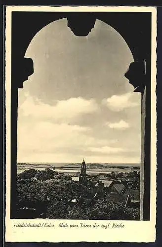 AK Friedrichstadt /Eider, Blick vom Turm der evgl. Kirche