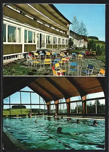 AK Breitnau /Schwarzwald, BASF-Erholungsheim mit Schwimmbad