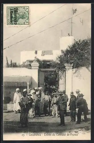 AK Casablanca, Entrée du Consulat de France