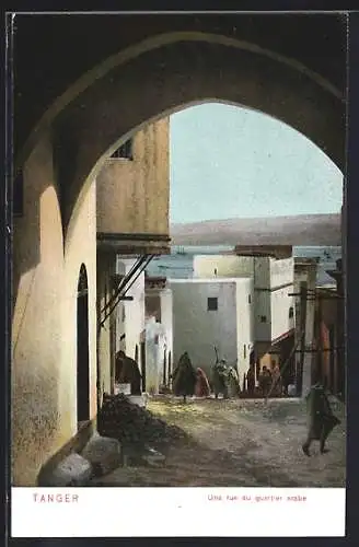 AK Tanger, Une rue du quartier arabe