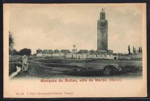 AK Maroc, Mosquée du Sultan, ville de Maroc