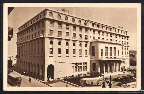 AK Alger, Hotel Aletti, Facade Rue de Constantine