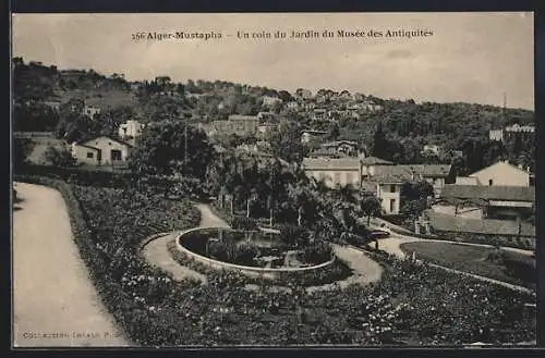 AK Alger-Mustapha, Un coin du Jardin du Musée des Antiquités