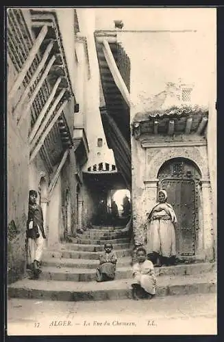 AK Alger, La Rue du Chamean