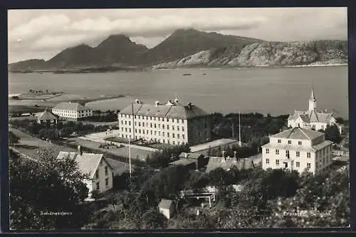 AK Sandnessjoen, Teilansicht mit Blick aufs Wasser