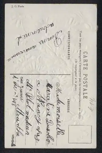 Glitzer-Perl-AK Strauss Margeriten mit Glitzer-Perlen