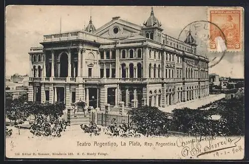 AK La Plata, Teatro Argentino