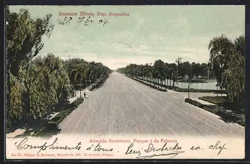 AK Buenos Aires, Avenida Sarmiento, Parque 3 de Febrero