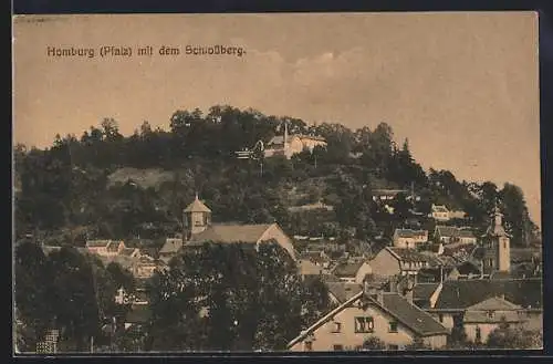 AK Homburg / Pfalz, Gesamtansicht mit Schlossberg