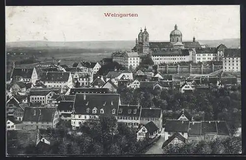 AK Weingarten / Württ., Panorama