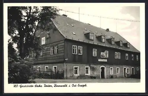 AK Zinnwald /Erzgebirge, HO-Gaststätte Sächs. Reiter