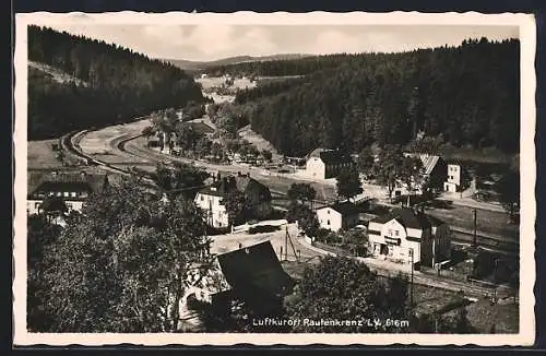 AK Rautenkranz i. V., Teilansicht aus der Vogelschau