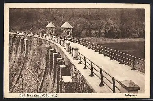 AK Bad Neustadt /Südharz, Blick auf die Talsperre