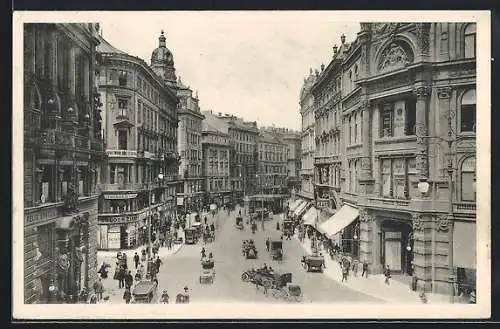 AK Wien, Graben, Teilansicht aus der Vogelschau