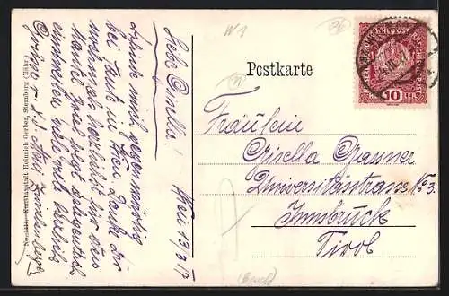 AK Wien, Graben, Ansicht mit Dreifaltigkeitssäule