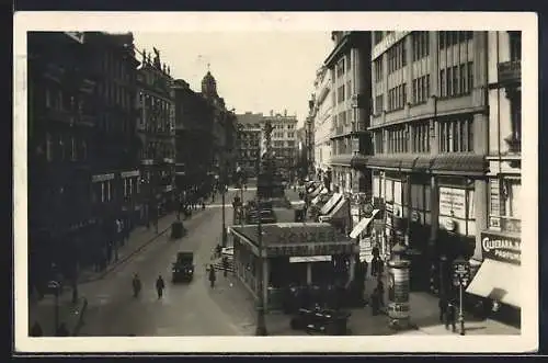 AK Wien, Graben mit Dreifaltigkeitssäule und Graben-Kaffee