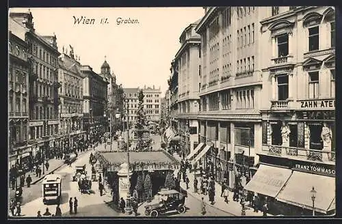 AK Wien, Graben, Litfasssäule