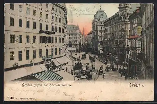 AK Wien, Graben gegen die Kärntnerstrasse