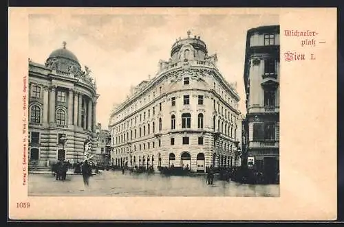 AK Wien I, Michaelerplatz, um 1900