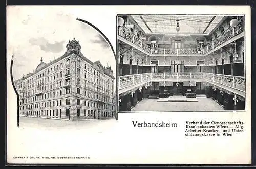 AK Wien, Verbandsheim des Verbandes der Genossenschafts-Krankenkassen Wiens Loquaiplatz 9