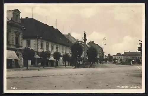 AK Vamberk, Namesti mit Säule