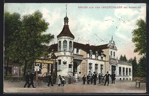 AK Rumburg / Rumburk, Gasthaus Jagdschloss