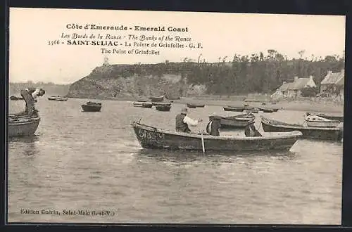 AK Saint-Suliac /Côte d`Emeraude, Les Bords de la Rance, La Pointe de Grinfollet