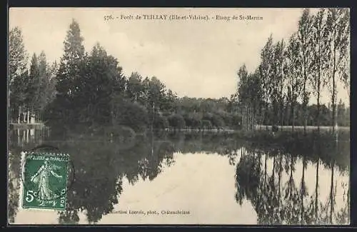 AK Teillay /Ille-et-Vilaine, La Forêt, Etang de St-Martin