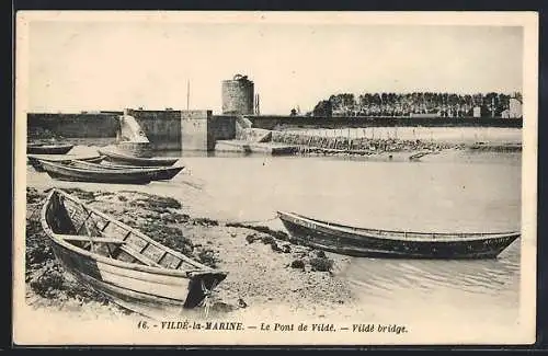 AK Vildé-la-Marine, Le Pont de Vildé, Vildé bridge