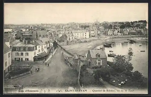 AK Saint-Servan /Côte d`Emeraude, Quartier de Solidor, vu de la Tour