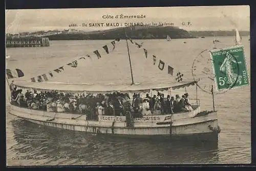 AK Saint-Malo /Côte d`Émeraude, De Saint-Malo à Dinard par les Vedettes