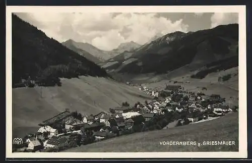 AK Vordernberg, Teilansicht gegen Griesmauer