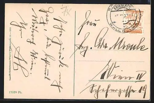 AK Krieglach /Steiermark, Teilansicht mit Kirche