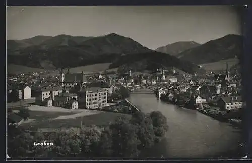 AK Leoben, Panorama mit Kirche