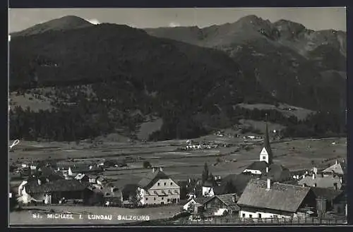 AK St. Michael i. Lungau, Ortsansicht mit Bergpanorama