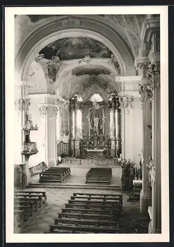 AK Stans /Tirol, Fiecht, Inneres der Abteikirche