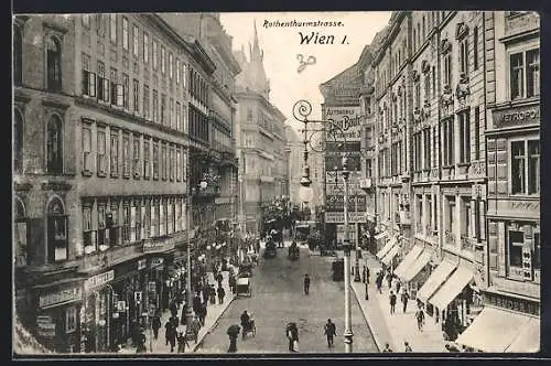 AK Wien, Passanten in der Rothenturmstrasse