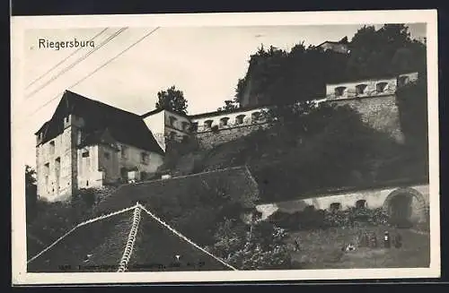 AK Riegersburg, Blick zur Burg