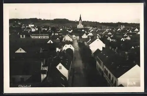 AK Gleisdorf, Teilansicht mit Strassenpartie