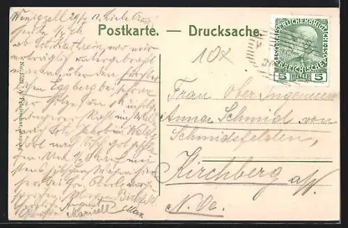 AK Wenigzell, Teilansicht mit Kirche