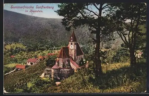 AK Senftenberg im Kremstale, Teilansicht mit der Kirche